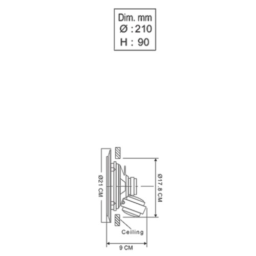 CS 40T P.A Ceiling Speakers